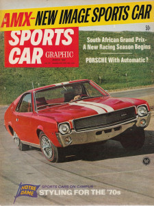 SPORTS CAR GRAPHIC 1968 MAR - AMX & SST 343, 911 AUTO, ELFIN 300